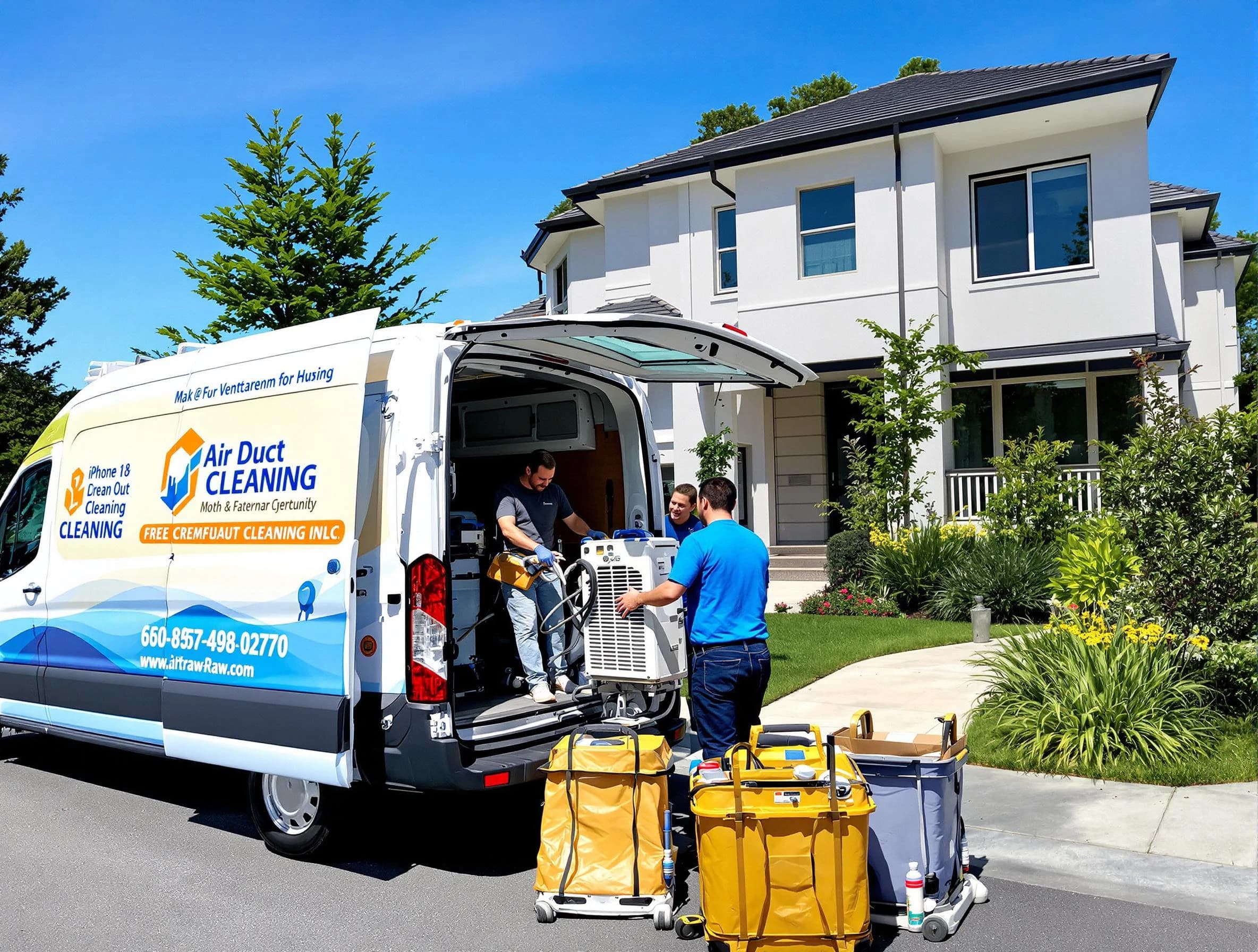 Sun Lakes Air Duct Cleaning technician performing professional air duct cleaning in Sun Lakes