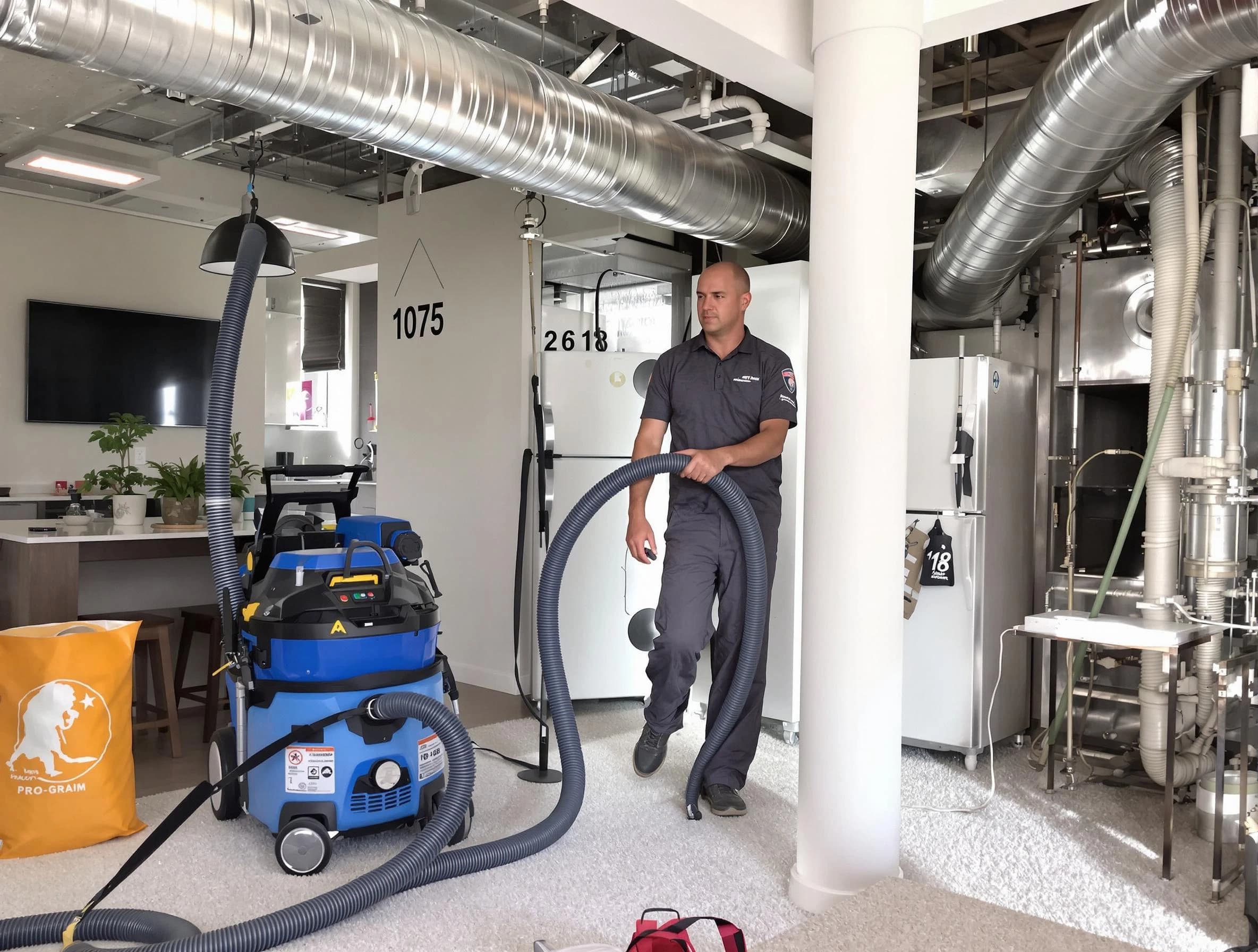Sun Lakes Air Duct Cleaning expert performing detailed indoor duct cleaning for improved air quality in Sun Lakes