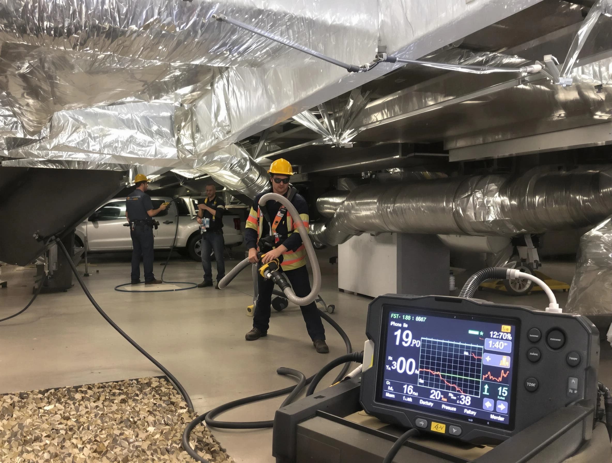 Professional negative pressure duct cleaning by Sun Lakes Air Duct Cleaning in Sun Lakes
