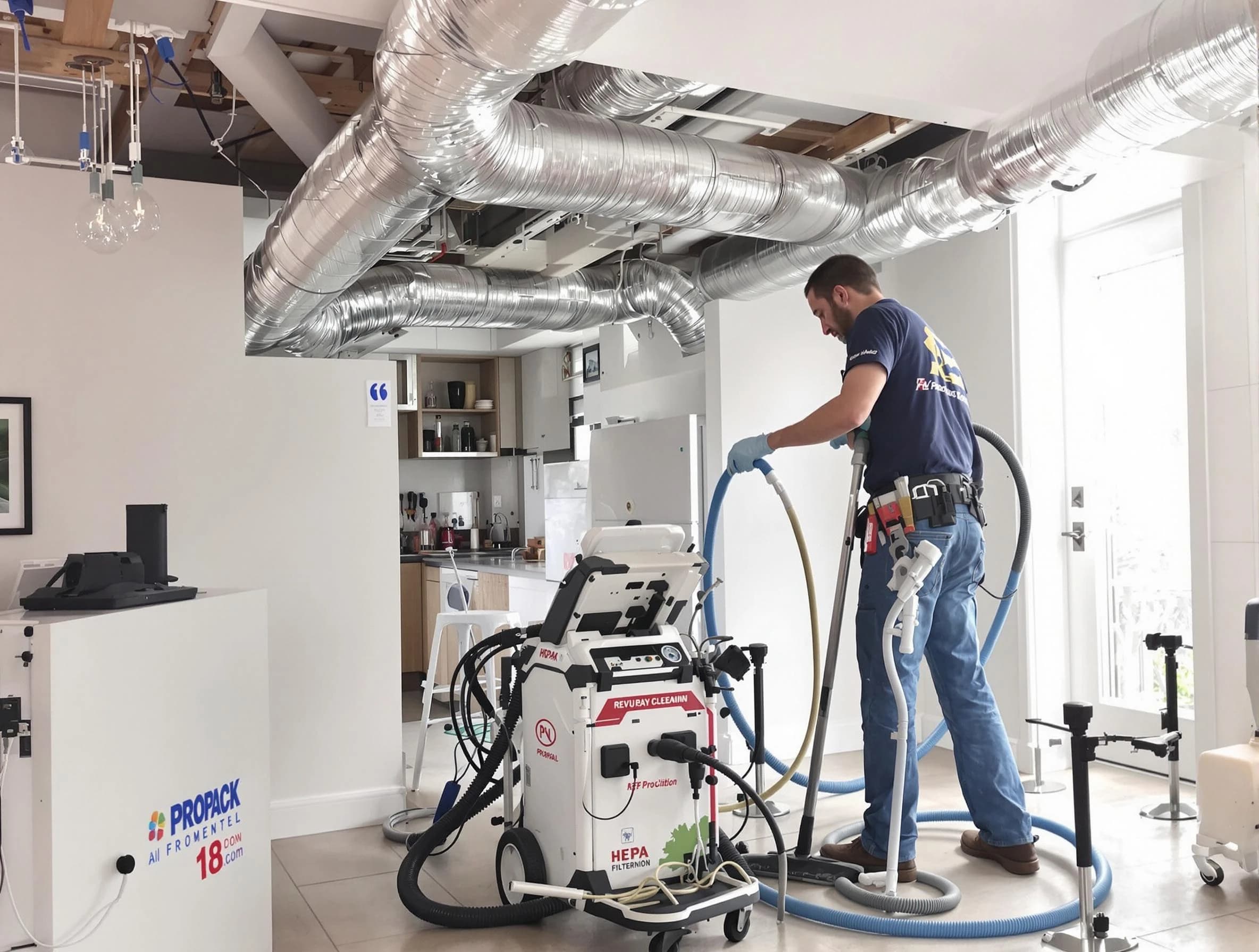 Sun Lakes Air Duct Cleaning technician performing advanced pure duct cleaning with specialized equipment in Sun Lakes