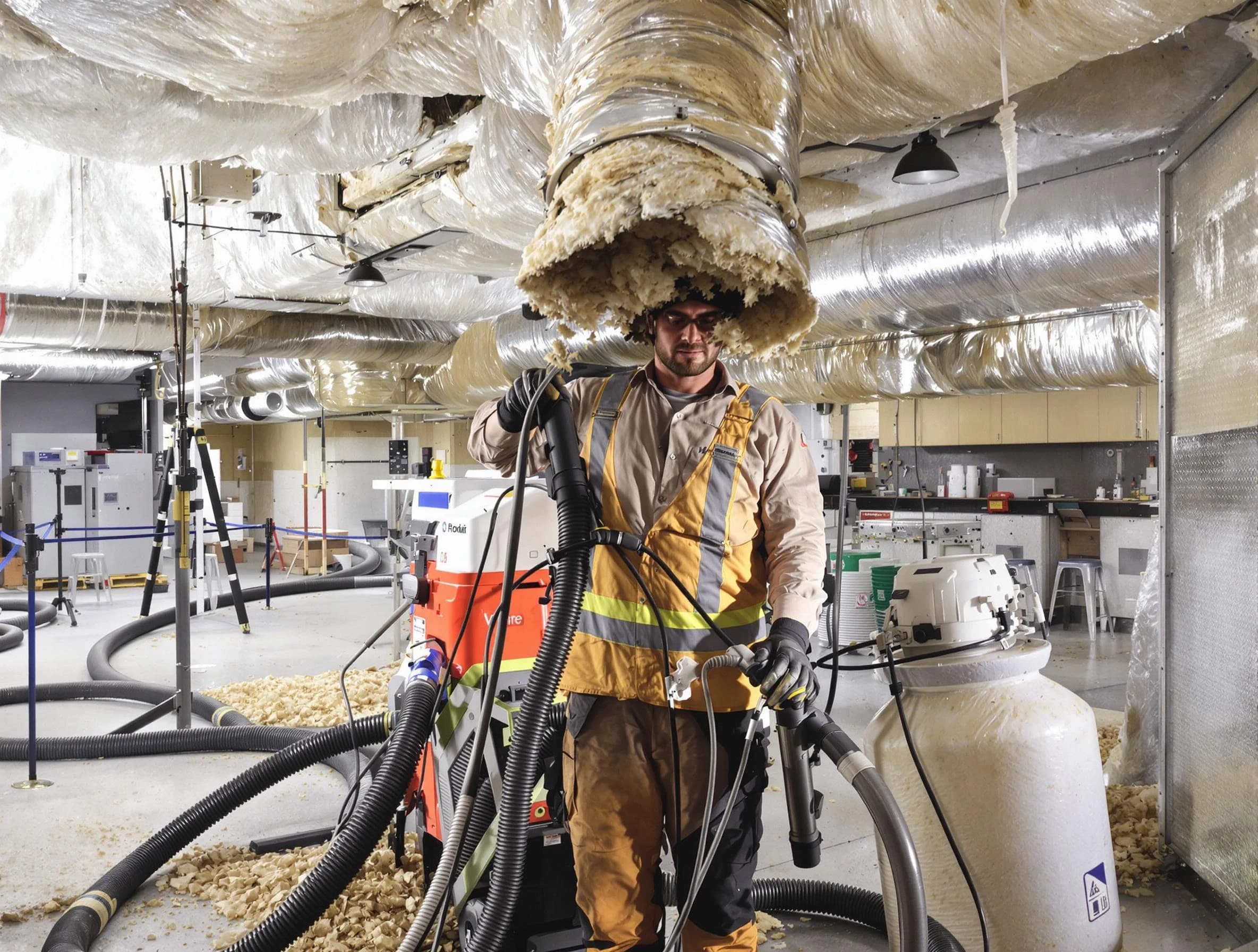 Professional vacuum insulation removal by Sun Lakes Air Duct Cleaning expert in Sun Lakes