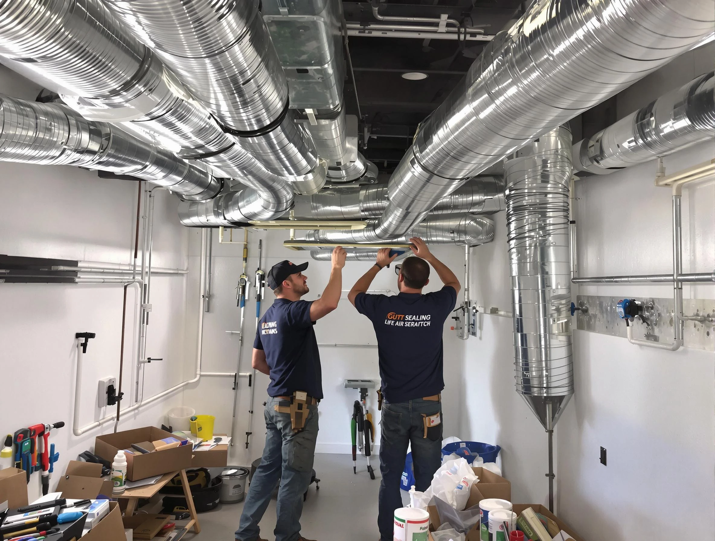 Sun Lakes Air Duct Cleaning technician applying professional duct sealing solutions in Sun Lakes