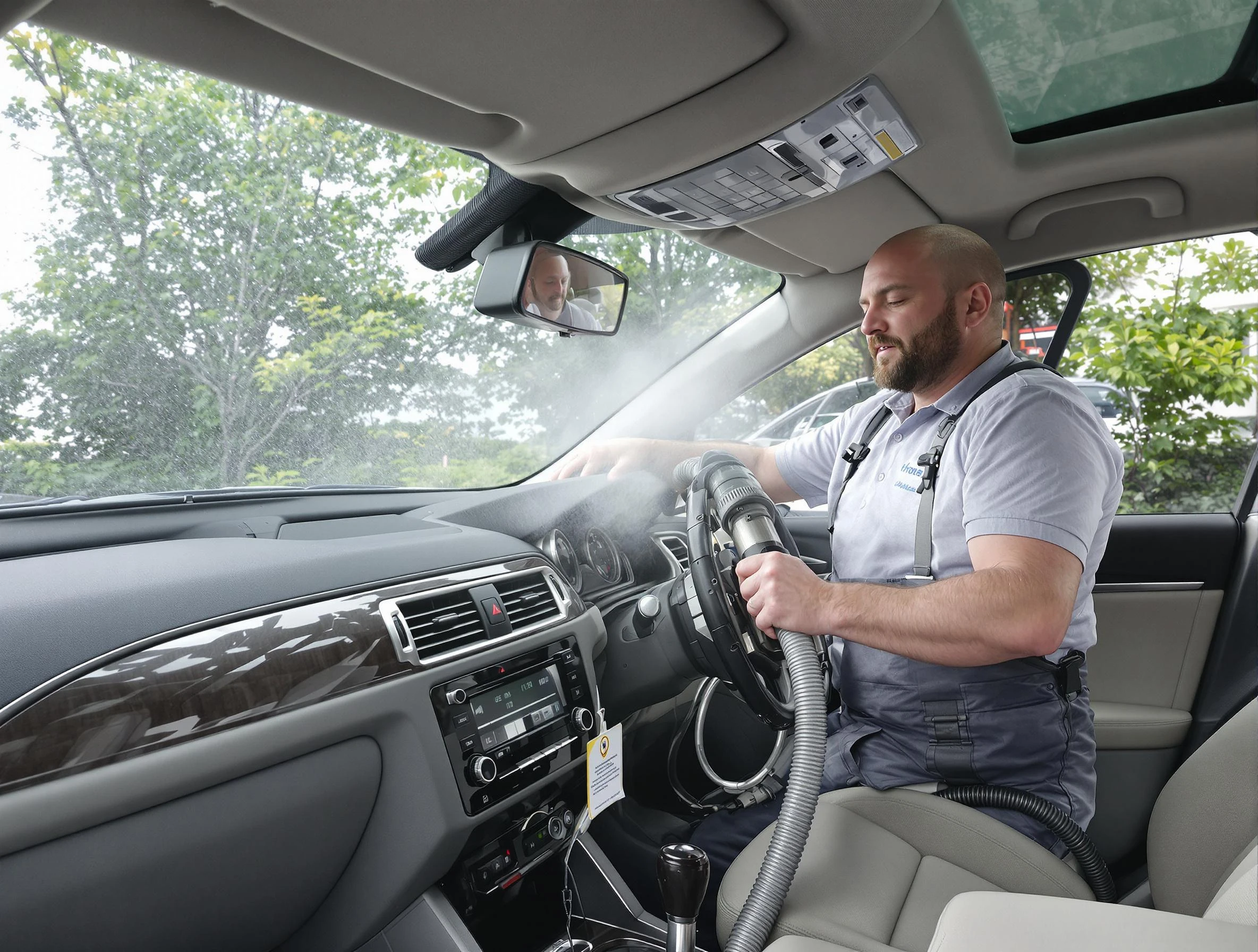 Sun Lakes Air Duct Cleaning specialist performing professional car duct cleaning in Sun Lakes