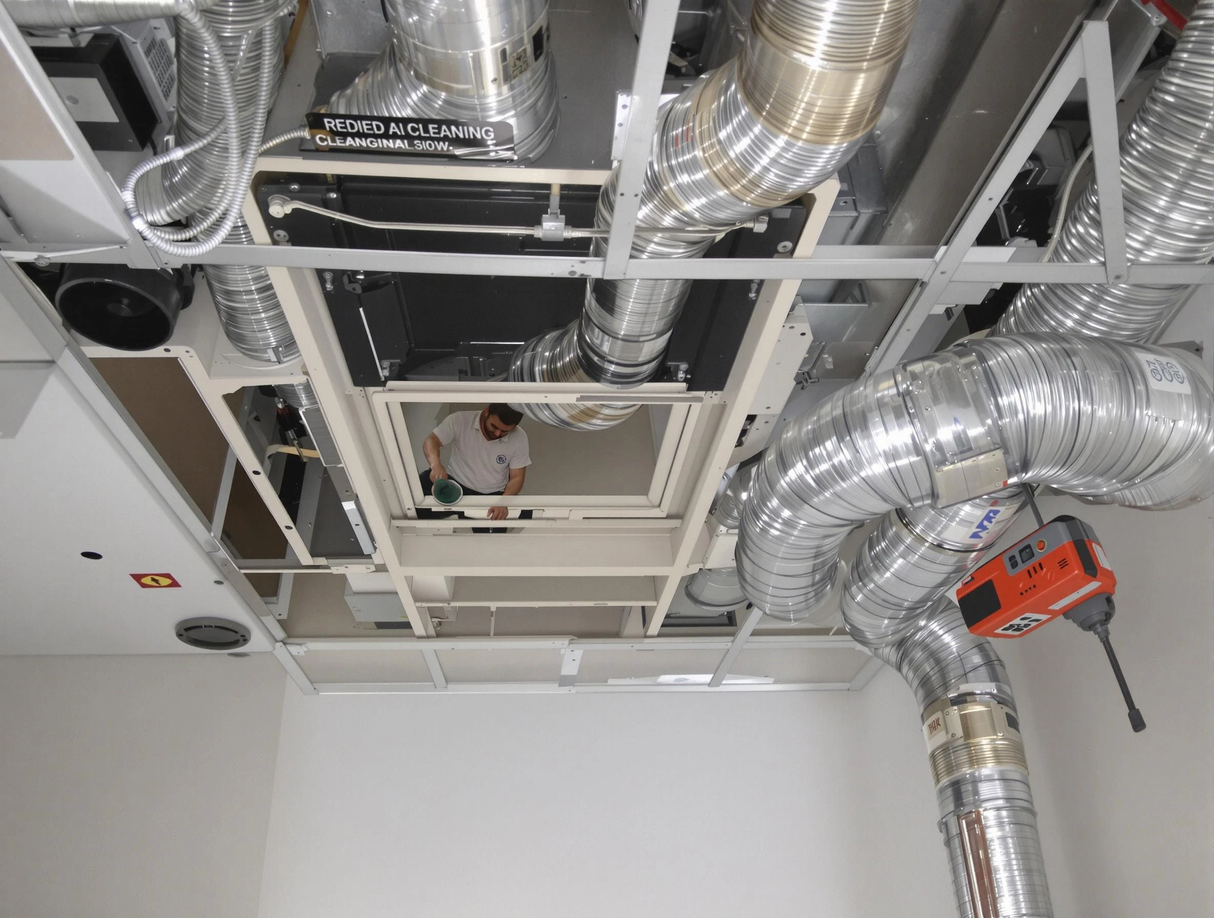 Sun Lakes Air Duct Cleaning technician performing detailed central duct system cleaning in Sun Lakes