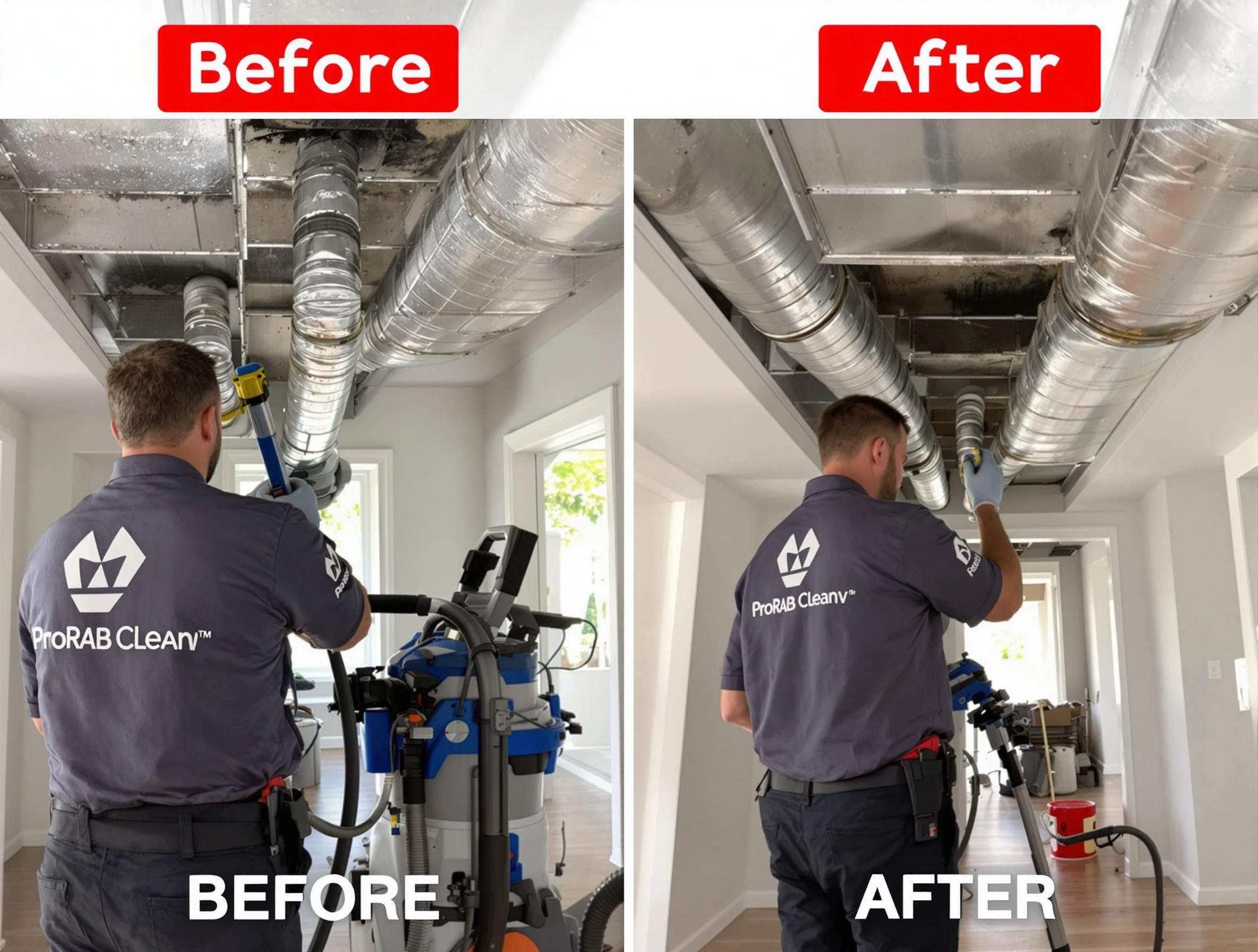 Sun Lakes Air Duct Cleaning expert performing thorough residential duct cleaning in a Sun Lakes home